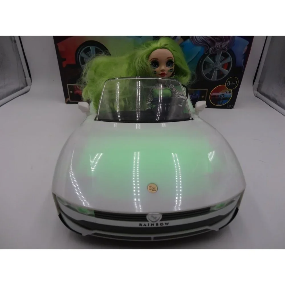 Rainbow High Color Change Doll Car Convertible Light-Up Multicolor & Jade Hunter